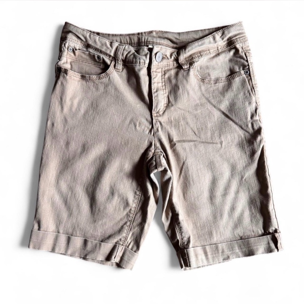 Faded Glory Khaki Bermuda Shorts | Size 8